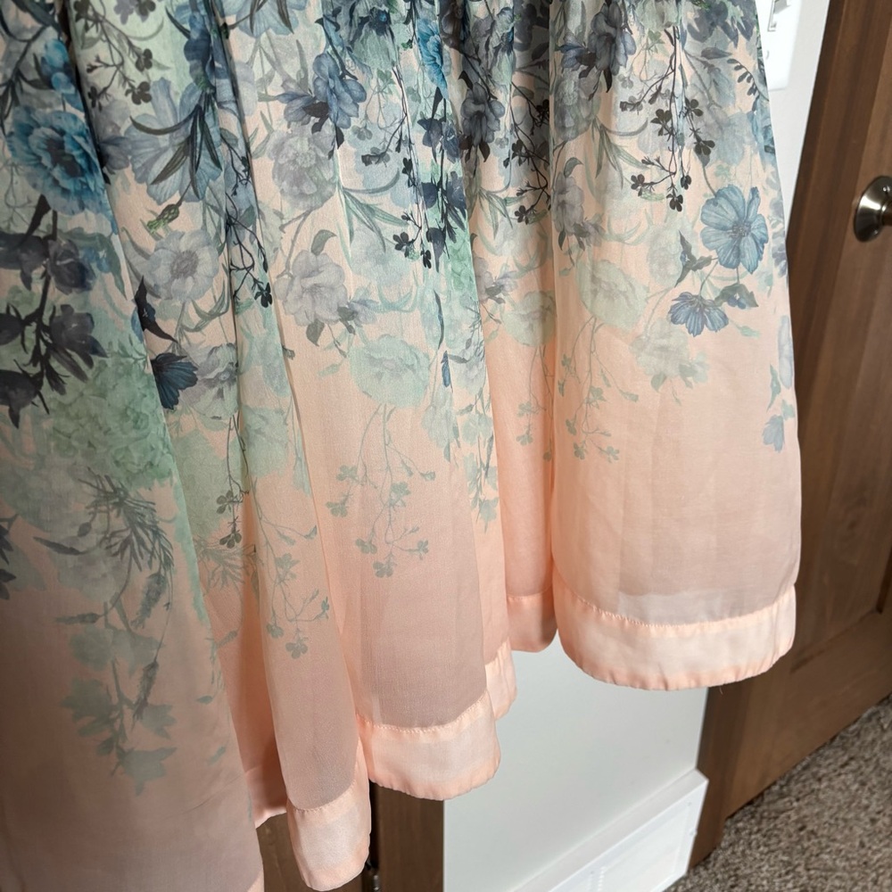Anthropologie Let Me Be Flo Ruched Mini Dress Plus Size 3X Floral Puff Sleeve - Picture 12 of 15